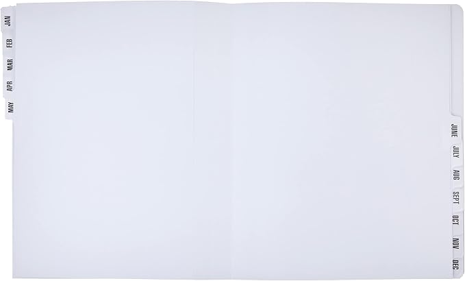 Smead Desk File/Sorter, Monthly (Jan-Dec), 12 Dividers, Letter Size, Dark Blue (89286) (Pack of 5)