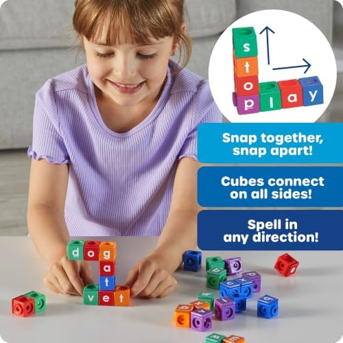 Learning Resources AlphaLink Cubes Activity Set