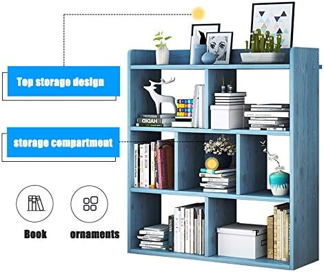 Freestanding Bookshelves Storage Display Cabinet Anti-Fall Utility Organizer Shelves for CDs/Movies/Books for Bedroom Living Room Home Office (140x20x90cm)