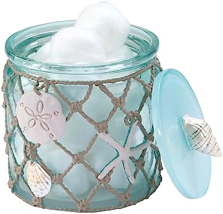 Avanti Linens - Covered Jar, Bathroom Countertop Storage & Organizer