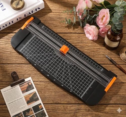 12-Inch Guillotine Paper Cutter, Black