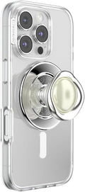 PopSockets Phone Grip for MagSafe, Magnetic Holder- Silver Eye | Removable, For Kindle / Android / iPhone, With Magnet, Pearl, Pretty, Bling, Crystal, Enamel, Designs