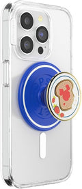 PopSockets Phone Grip for MagSafe, Magnetic Holder- Mickey Toast | Removable, For Kindle / Android / iPhone, With Magnet, Disney, Mickey Mouse, Minnie, Enamel, Designs