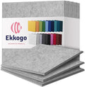 Acoustic Panels 12-Pack Soundproof Wall Panels 12"X12"X0.4" Sound Panels High Density Sound Dampening Panels - [Light Gray Square]