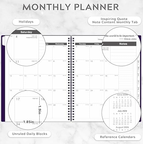 2026-2031 Monthly Planner/Calendar - 5 Year Planner, Jul.2026 - Jun.2031