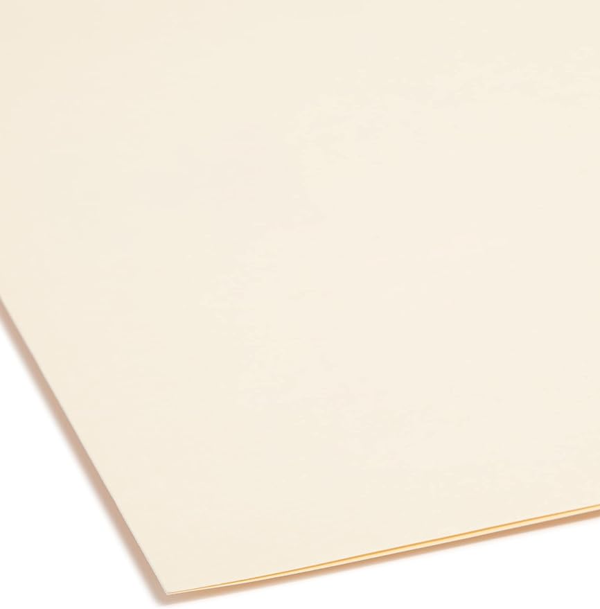 Smead Fastener File Folder, 2 Fasteners, Straight-Cut Tab, Legal Size, Manila, 50 per Box (19513)