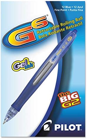 PILOT G2 Premium Gel Roller Pens, Blue Ink Pens Fine Point, Pack of 12