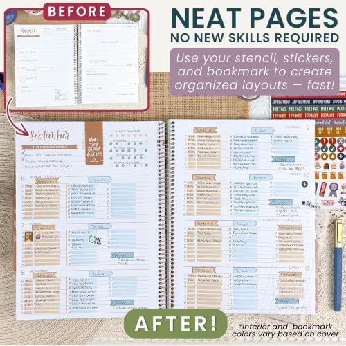 bloom daily planners 2027 Planner for Women (8.5" x 11") - Weekly & Monthly Calendar Year (January to December) Softcover Agenda Book Organizer with Stickers & Stencil - A New Day
