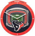 YouTheFan NFL Houston Texans StadiumView 3D Wall Clock