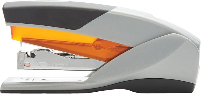 Swingline Stapler, 25 Sheet Capacity, Optima 25, Jam Free, Reduced Effort, Soft Grip, Orange and Gray (66402) (Pack of 6)