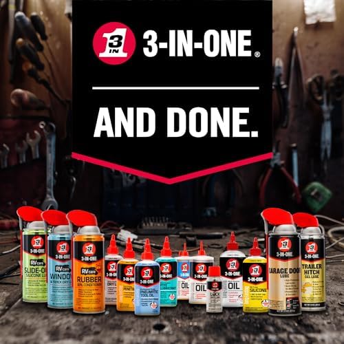 3-IN-ONE Garage Door Lubricant with SMART STRAW SPRAYS 2 WAYS, 11 OZ