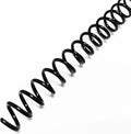 Binditek Plastic Spiral Binding Coils, 9 mm, 4:1 Pitch, Black, 100 Pack | Coil Binding Spines, 11/32", 60 Sheet Capacity, 48 Loops, for Letter-Size Reports, Presentations, School and Office Projects