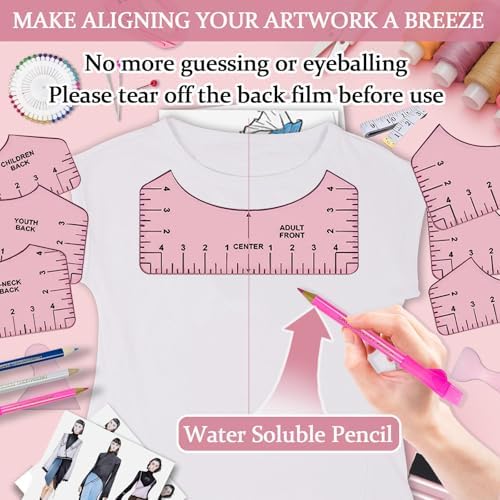 QUKLOGEN Sublimation Shirts Tool Kits with Portable mat for Ironing