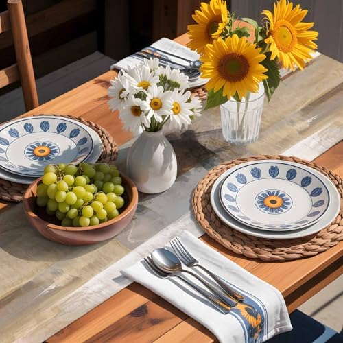 Brown Graffiti Art Table Runner Dresser Scarf 13 x 120 Inch Abstract Mottled Color Block Geometric Table Runners Non-Slip Heat Resistant Kitchen Dining Table Decor for Home Holidays Indoor Outdoor