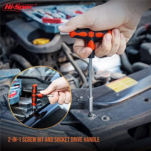 Hi-Spec Compact Auto Garage Tool Kit with Digital Tire Pressure Gauge