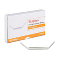 Staples Prong Fastener Bases, 2 Inch Capacity, Silver, 100-Pack | Metal bases for file fastener systems in office settings.