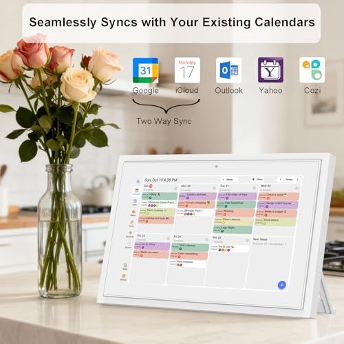 Digital Calendar 10.1 Inch Wall Plan Touch Screen WiFi picture esay to use