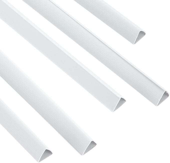 PATIKIL 100Pcs Binding Bars, 10mm Binding Bars Slide Grip 70 Sheets Capacity A4 Size Report Binder Triangle Presentation Binder for Report Cover Resume, White