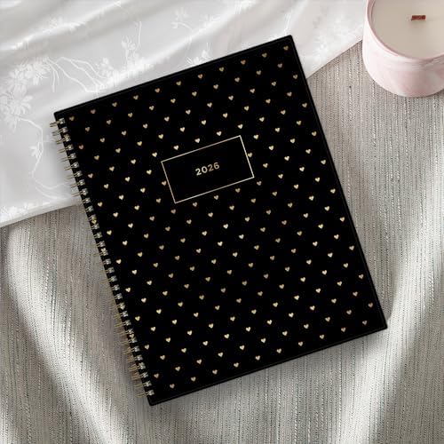Blue Sky 2026 Weekly & Monthly Planner Calendar, 8.5"x11", Sweetheart Black