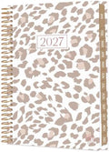 bloom daily planners 2027 Pocket Planner (January 2027 - December 2027) - 4” x 6” MINI Weekly Monthly Agenda Organizer & Calendar Year Book - Tan Leopard