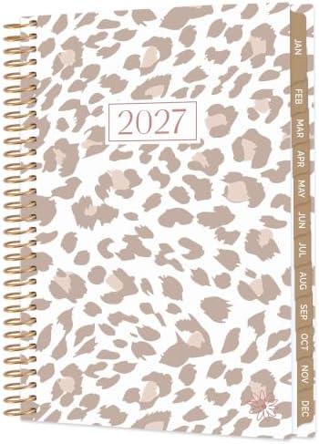 bloom daily planners 2027 Pocket Planner (January 2027 - December 2027) - 4” x 6” MINI Weekly Monthly Agenda Organizer & Calendar Year Book - Tan Leopard