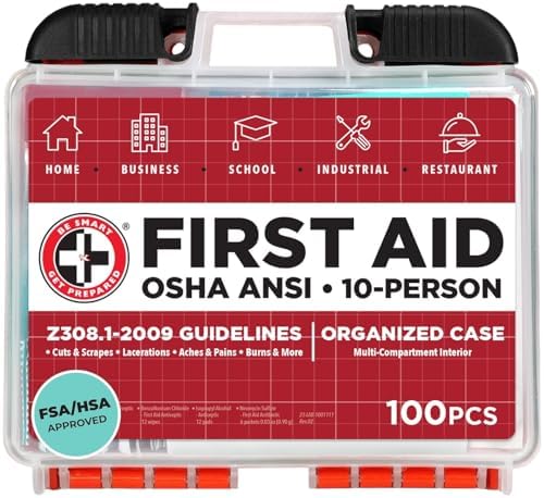 Be Smart Get Prepared OSHA/ANSI First Aid Kit - 10 Person