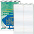TOPS Steno Books, 6" x 9", Gregg Rule, 80 Sheets, 12 Pack (8020), White