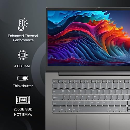 Lenovo Daily Companion IdeaPad 1, 14" HD Display, 4GB RAM, 256GB PCIe SSD, Intel Pentium Quad-core Upto 3.1GHz, Office 365 1 Year Included, HDMI, MicroSD Card Reader, Win11S with Bundle Accessories