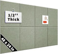 1/2'' Thick Felt Bulletin Cork Board Tiles for Walls Self Adhesive