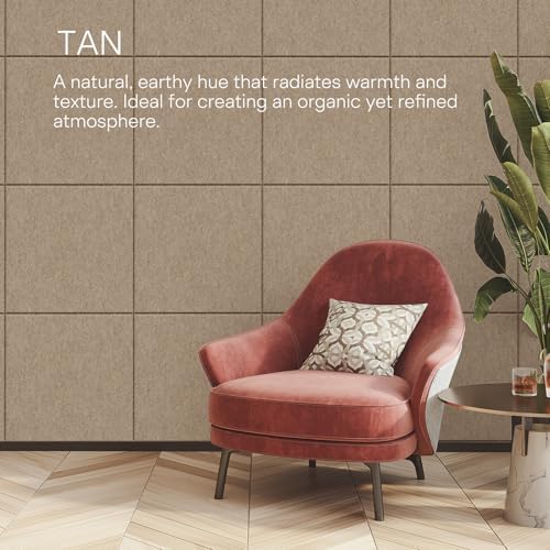 MaxGear Extra Large Bulletin Board 72" x 48", Tan Felt Wall Tiles Pushpins