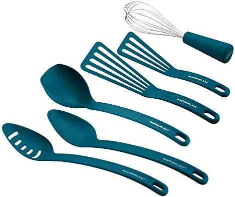Rachael Ray Nylon Nonstick Tools Set, Marine Blue, 6-Piece, Tools and Gadgets