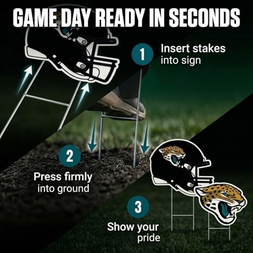 NFL Logo & Helmet 2 Pack Yard Sign Set