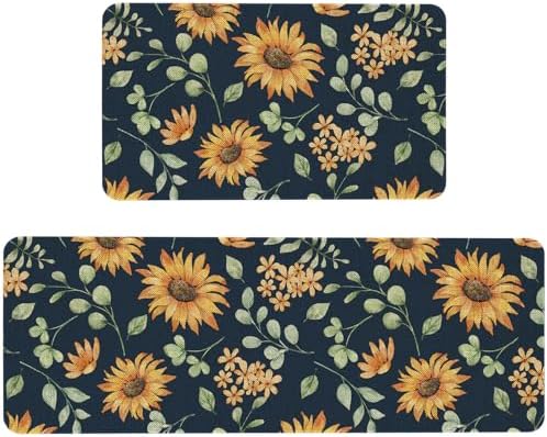 Kitchen Rugs and Mats Set of 2,Floor Mats for Home Kitchen Decor Mat