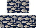 Kitchen Rugs and Mats Set of 2,Floor Mats for Home Kitchen Decor Mat