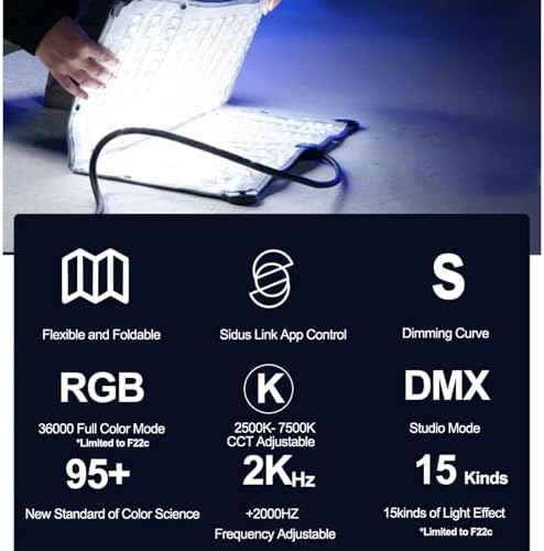 Aputure Amaran F22C 200W RGBWW Flexible Led Video Light 2500K~7500K
