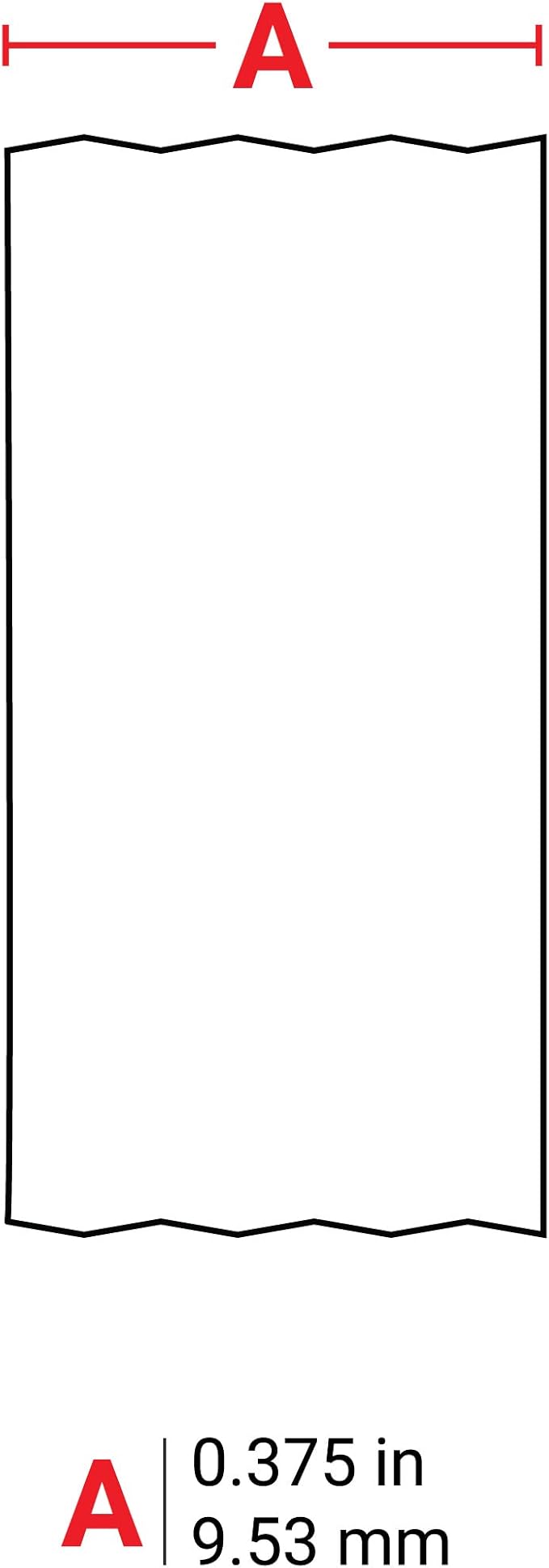 Brady Authentic (M21-375-461) Extreme-Temp Resistant Label for Lab, Equipment, and Asset Tracking Labeling, Black on White- For M210, M210-LAB, M211, BMP21-PLUS and BMP21-LAB Printers, .375" W 21' L