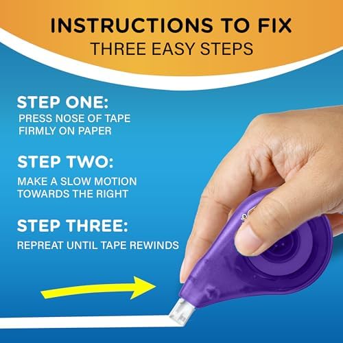 BIC Wite-Out EZ Correct Tear-Resistant Correction Tape, 39.3 ft, 10 Count