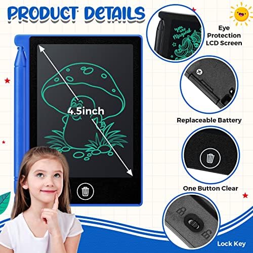 Zhehao 32 Pcs LCD Writing Tablet for Kid Mini Doodle Board,Plain Colors