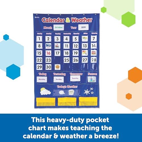 Learning Resources Calendar & Weather Pocket Chart