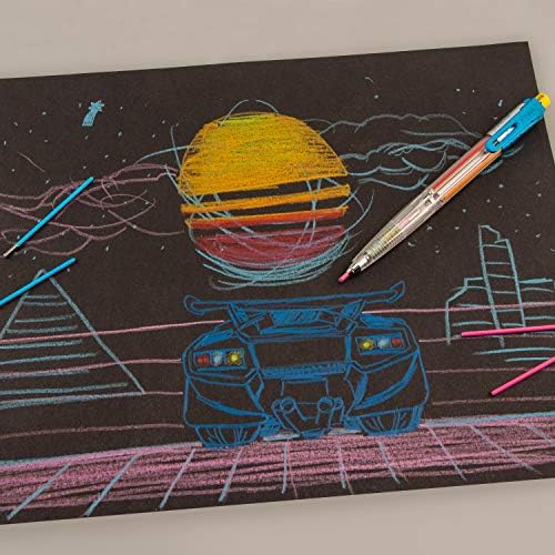 Pentel Arts 8 Colour Pencil Lead Refill, Black, 24 Pieces of Lead (CH2-A)