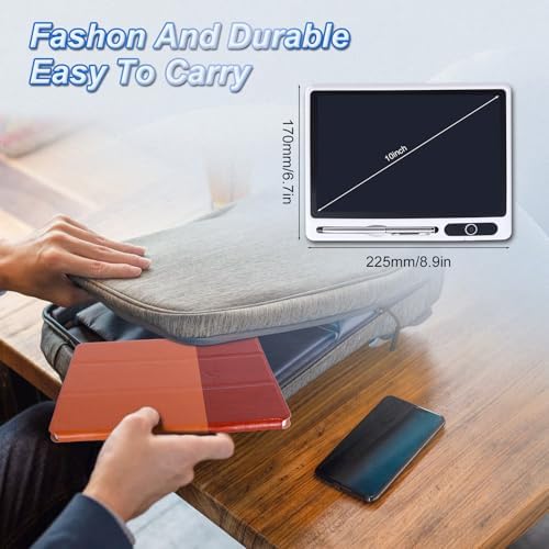 LCD Writing Tablet with Case 10inch Electronic Writing Notebook for Adults