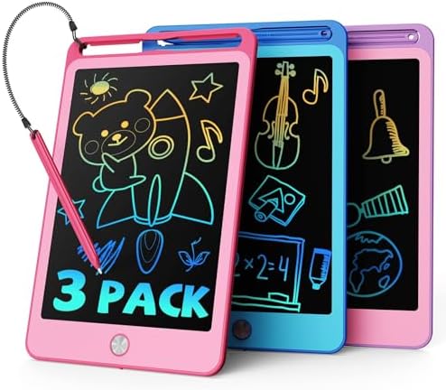 TEKFUN 15inch LCD Writing Tablet Teen Boy Girl Gifts Ideas, Easter Birthday Gifts for Kids, Drawing Board Educational Toys for 6 4 5 3 Year Old Boys, Homeschool and Office Message Memo Board (Blue)