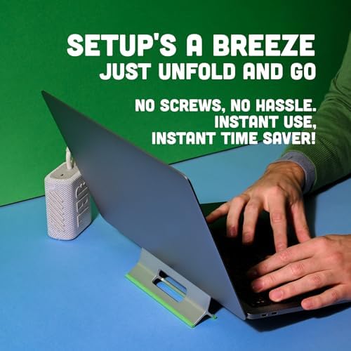 Steepy Portable Laptop Stand for Desk Adjustable Height, 13-17 Inch Devices
