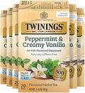Twinings Peppermint & Creamy Vanilla Herbal Tea Bags, 120 CT Box (1 Pack)