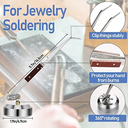 Chumia Jewelry Tools Set, Saw Frame 144 Blades Third Hand Ring Mandrel