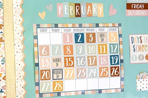 Teacher Created Resources Everyone is Welcome Calendar Classroom Bulletin Board Decor (TCR7119) (Pack of 2)