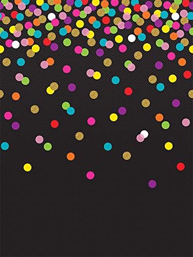 Teacher Created Resources Colorful Confetti on Black Better Than Paper Bulletin Board Roll (TCR77037)