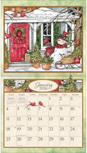 LANG BOUTIFUL BLESSINGS 2026 Wall Calendar - Made in USA