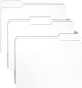 Smead Standard File Folders, 100 Count, White, 1/3-Cut Tabs, Letter Size (12843)