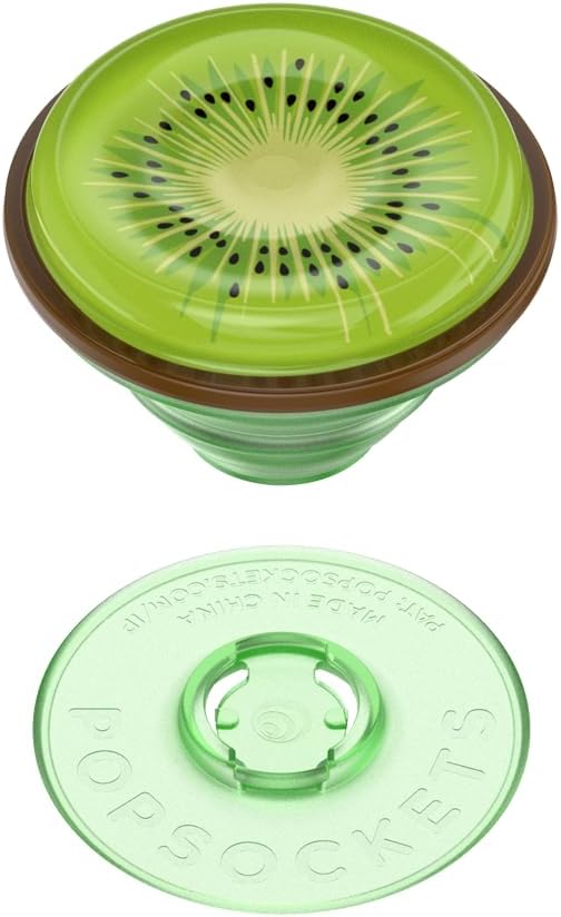 PopSockets Adhesive Phone Grip, Holder- Jelly Kiwi | Secure Comfortable Hold, Anti-Drop, Kickstand, Squishy, Jelly, Kiwi, Fruit